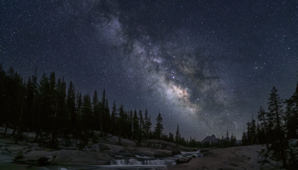 Milky Way Over Tuolumne River