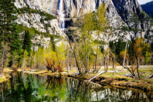 Yosemite Falls from Swinging Bridge