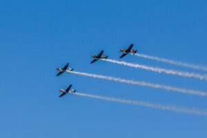 Red Star Pilots Formation Team Flying Yak 50/52s