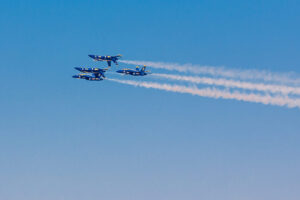 U.S. Navy Blue Angels Flying F/A-18 Hornets