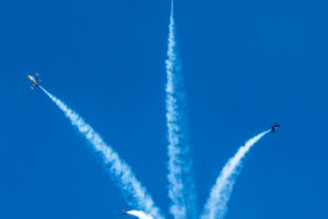 U.S. Navy Blue Angels Flying F/A-18 Hornets