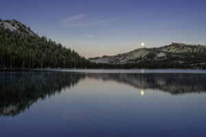 Moon Over Tenaya Lake