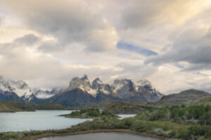 Las Torres Del Paine Over Lago Pehoé