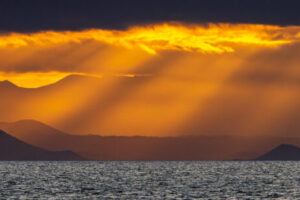 Rays At Sunset