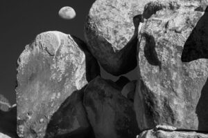 Moon Over Rocks