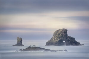 Misty Seastacks