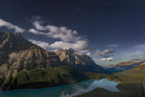 Peyto Lake Moonrise