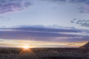 First Light at Totem Pole and Yei Bi Chei