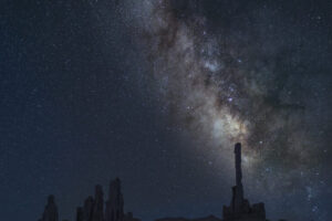 Milky Way Over Totem Pole and Yei Bi Chei