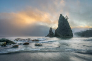 Sea Stack Sunset Sea Stack Sunset