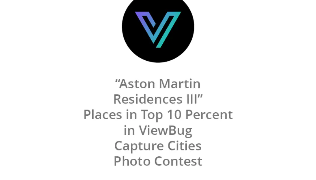 A logo with a V shape in blue and purple on a black background.